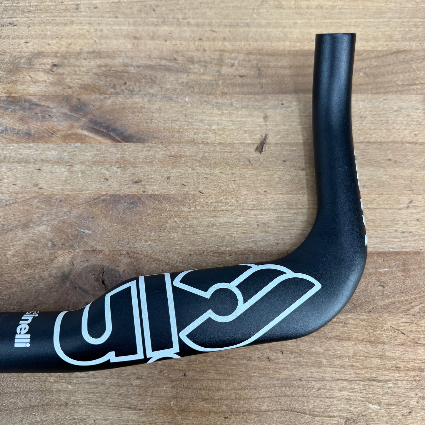 Light Use! Cinelli Mash Bullhorn Track 40cm Black Alloy Bike Handlebar 282g