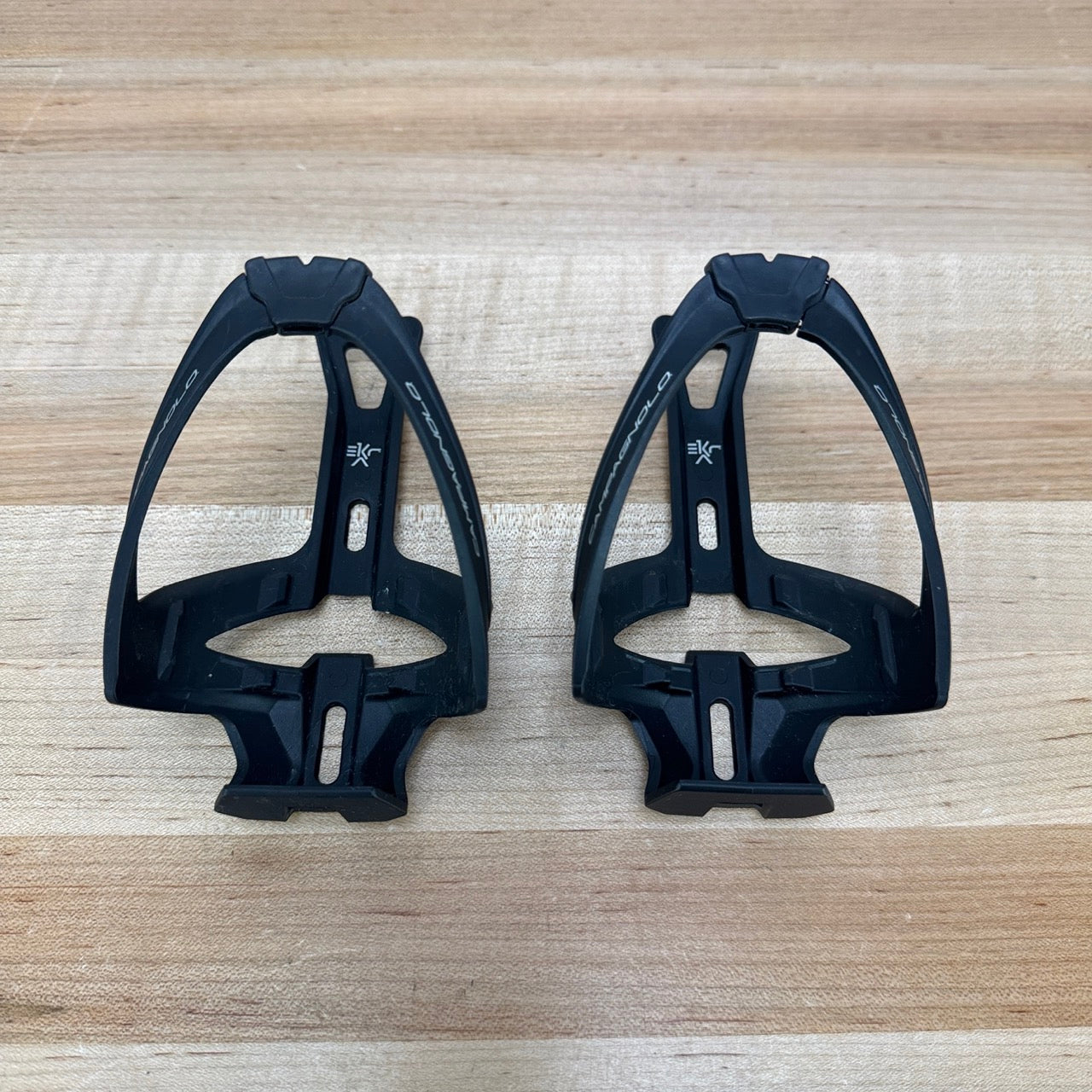 Light Use! Campagnolo Ekar Black Composite Pair Water Bottle Cages 69g