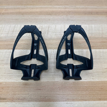 Light Use! Campagnolo Ekar Black Composite Pair Water Bottle Cages 69g