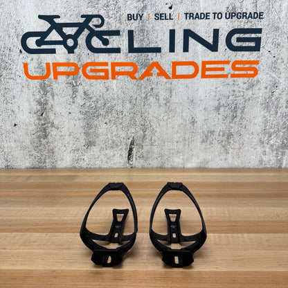 Light Use! Campagnolo Ekar Black Composite Pair Water Bottle Cages 69g