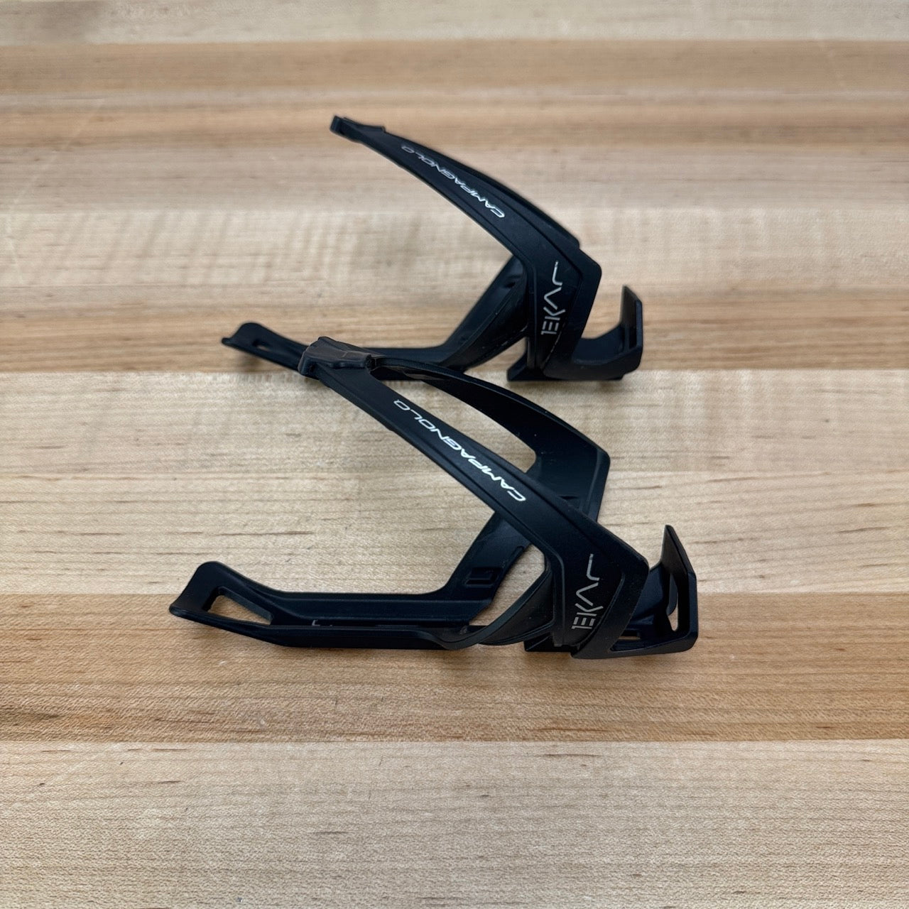 Light Use! Campagnolo Ekar Black Composite Pair Water Bottle Cages 69g