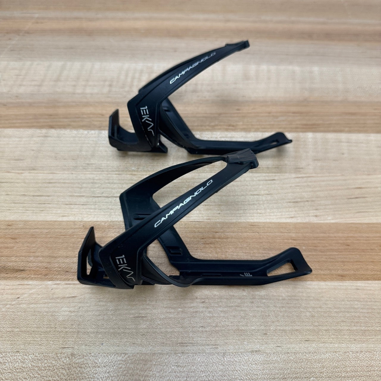 Light Use! Campagnolo Ekar Black Composite Pair Water Bottle Cages 69g
