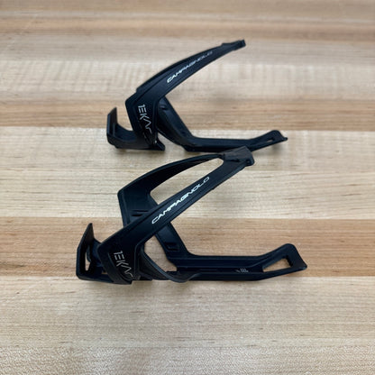 Light Use! Campagnolo Ekar Black Composite Pair Water Bottle Cages 69g