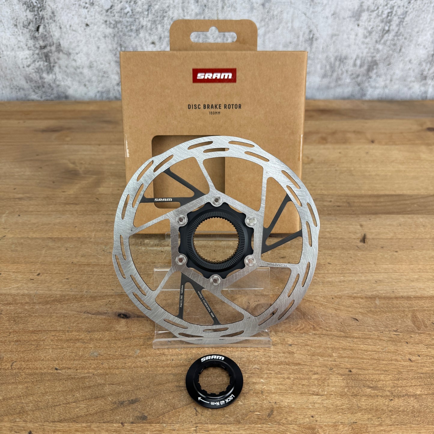 New! SRAM Paceline A2 160mm 1.85mm CenterLock Disc Brake Rotor w/ Lockring