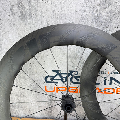 Low Mile! Zipp 858 NSW Carbon TT/Tri Tubeless Disc Bike Wheelset 1540g Cognition