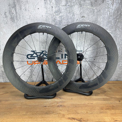 Low Mile! Zipp 858 NSW Carbon TT/Tri Tubeless Disc Bike Wheelset 1540g Cognition