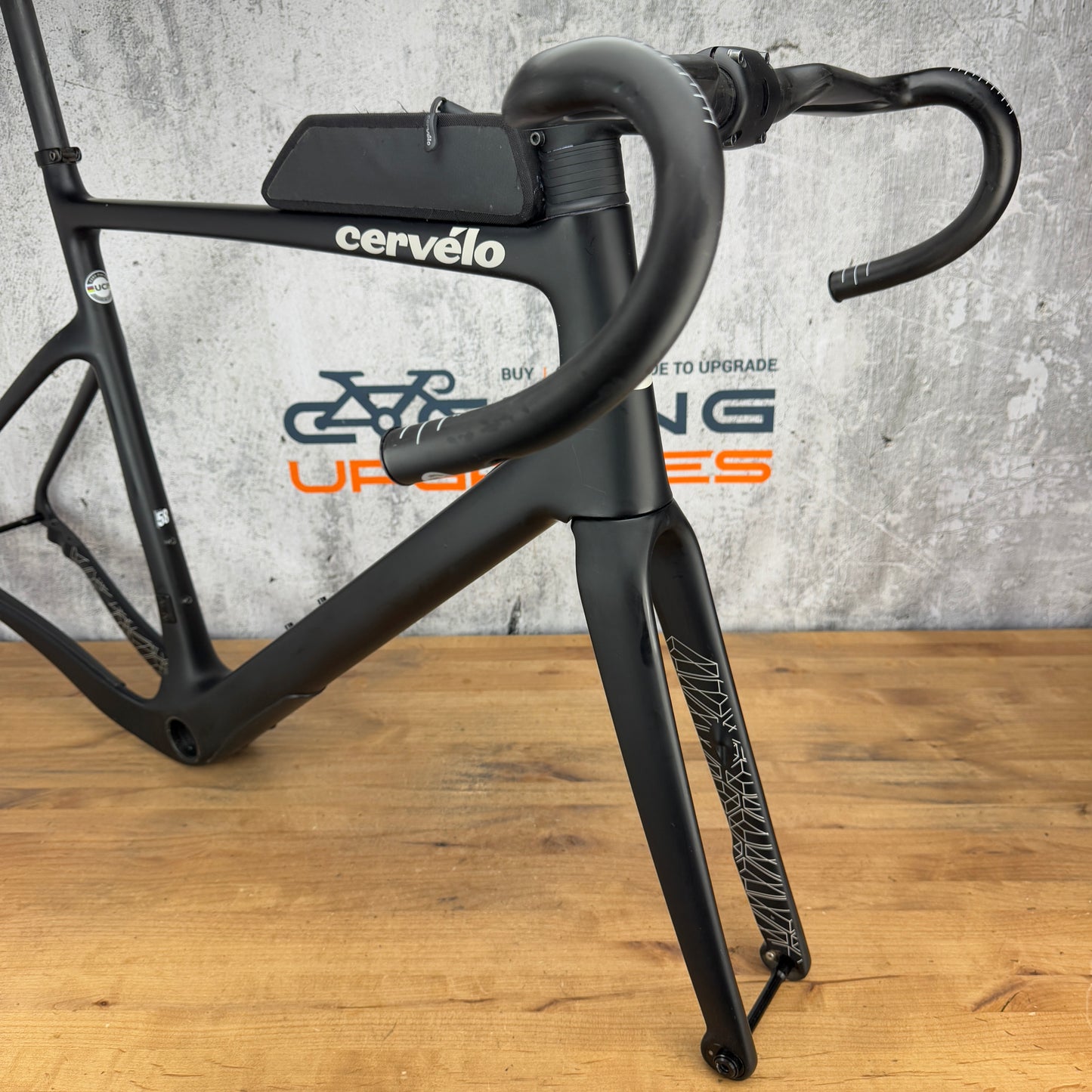 Low Mile Cervelo Aspero-5 Five Black 58cm Carbon Gravel Disc Frameset 700c 2665g