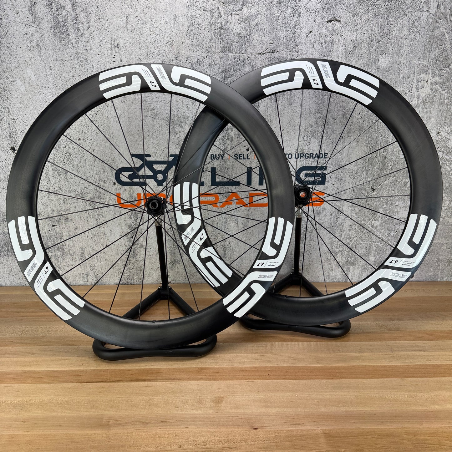 Ridden Once! 2026 Enve SES 6.7 Carbon Tubeless Hookless Disc Wheelset 700c 1494g