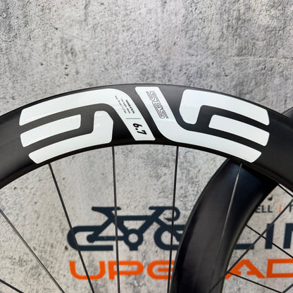 Ridden Once! 2026 Enve SES 6.7 Carbon Tubeless Hookless Disc Wheelset 700c 1494g