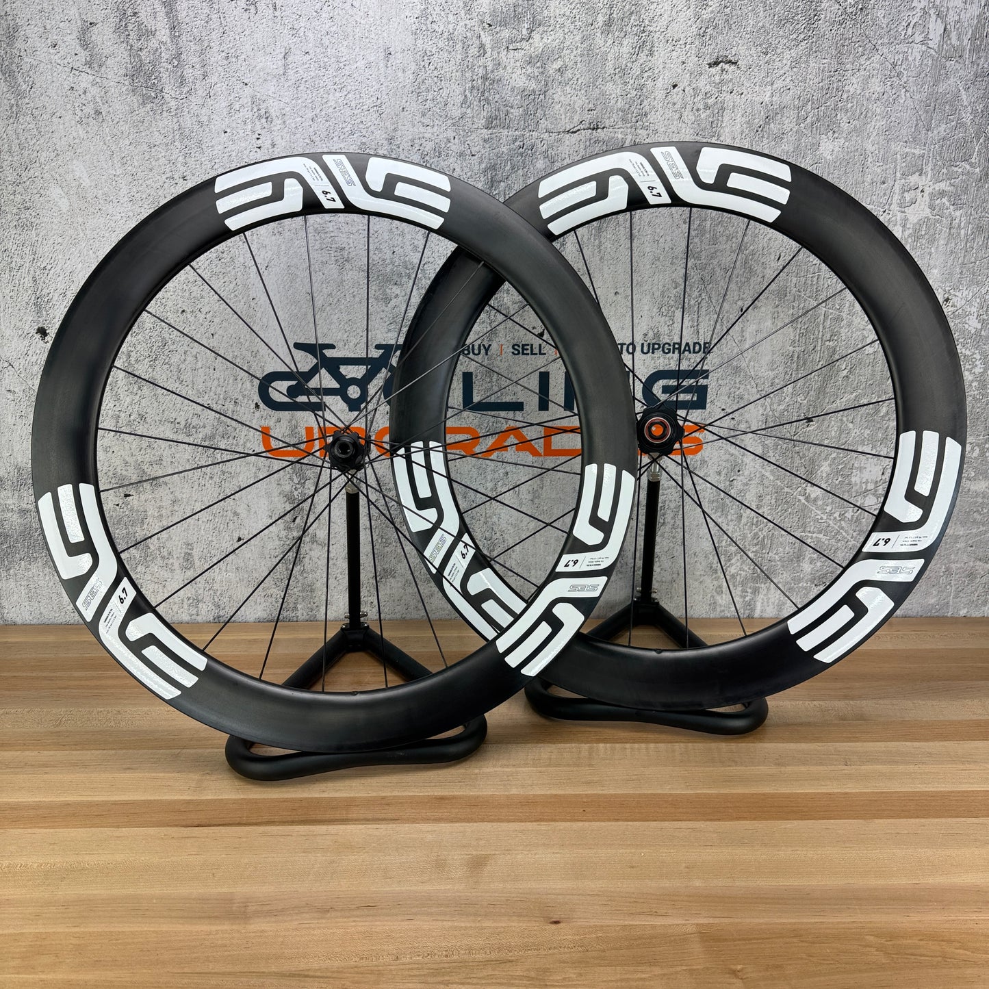 Ridden Once! 2026 Enve SES 6.7 Carbon Tubeless Hookless Disc Wheelset 700c 1494g