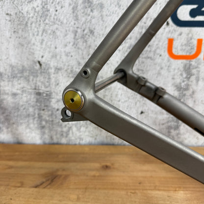 Low Mile! 2024 Sturdy Cycles Fiadh 60cm Titanium Bike Frameset Module 700c 2955g