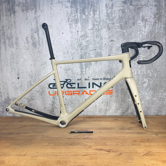 Low Mile! 2024 Enve MOG Sand 58cm Carbon Disc Gravel Bike Frameset 700c 2497g