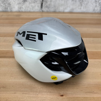 MET Manta MIPS Medium White Holographic/Glossy Cycling Helmet