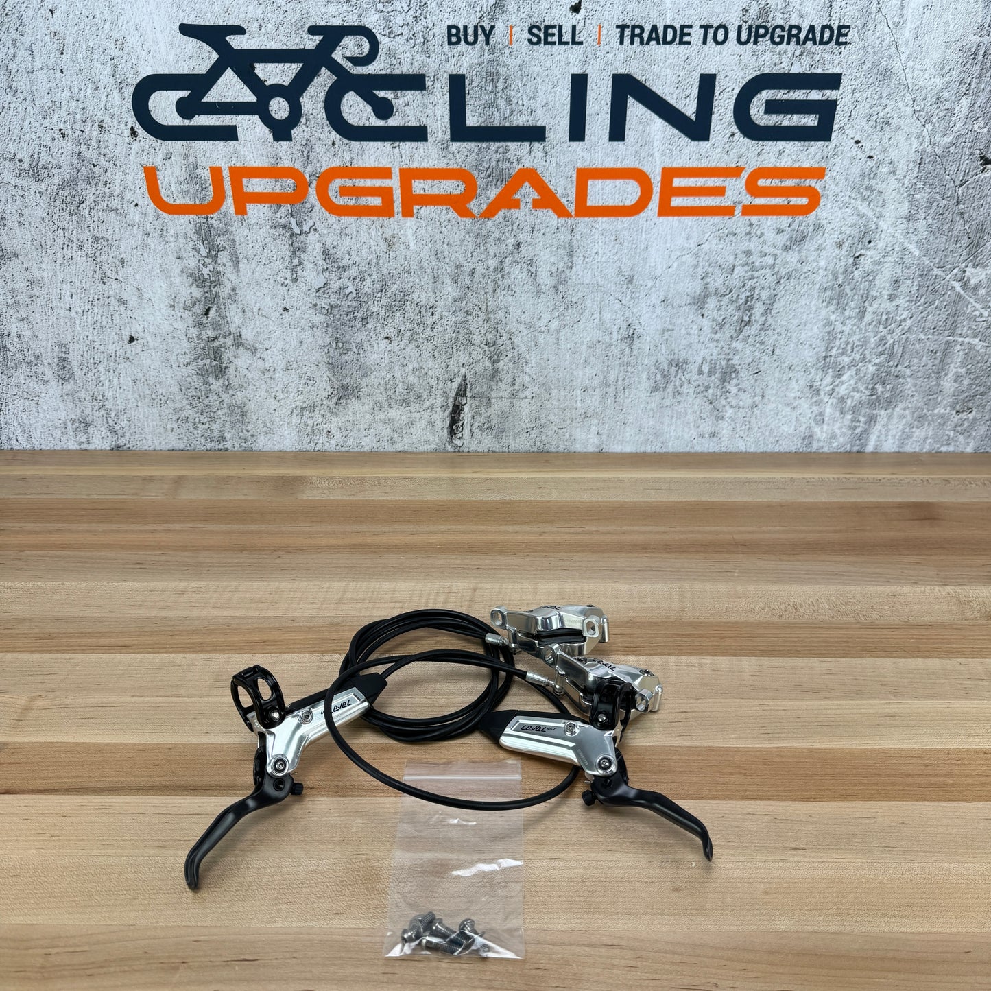 Low Mile! SRAM Level Ultimate Stealth Post-Mount 4-Piston Mountain Bike Brakeset