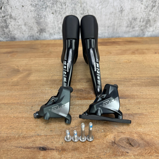 Low Mile! SRAM Force AXS HRD D1 12-Speed Hydraulic Disc Shifters w/Calipers 759g