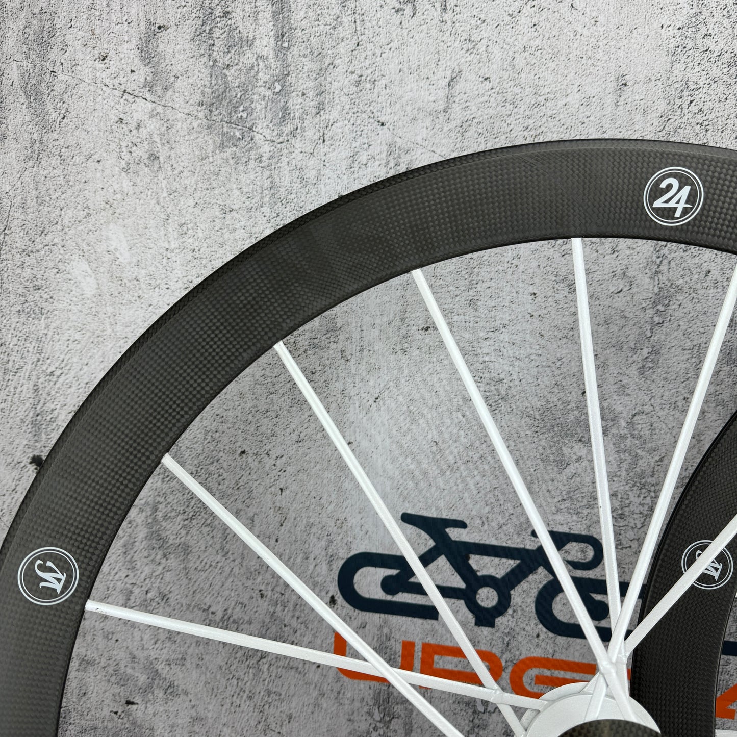 Mint! Lightweight Meilenstein C 24D Weiss Carbon Clincher Disc Brake Wheelset 700c
