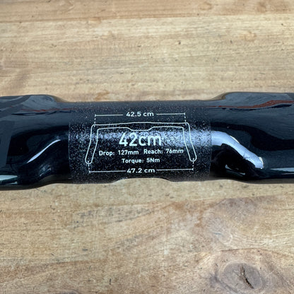 Low Mile! Enve SES AR In-Route 42cm 31.8mm 76mm Reach 127mm Drop Handlebar 254g