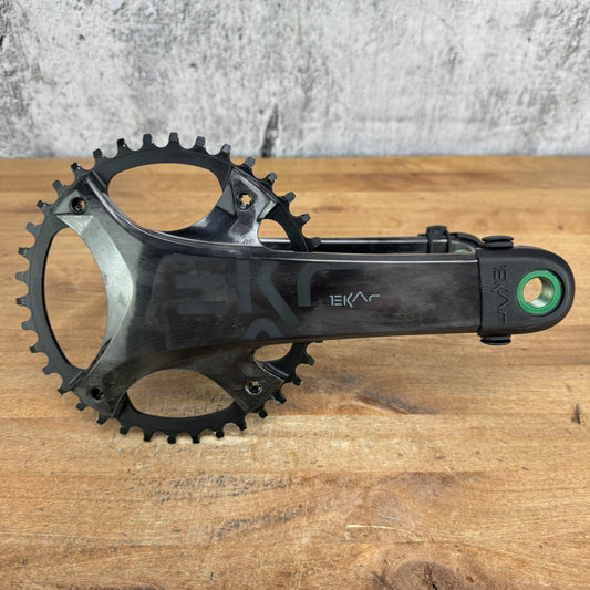 Low Mile! Campagnolo Ekar 172.5mm 38t 13-Speed Carbon Bike Crankset 622g