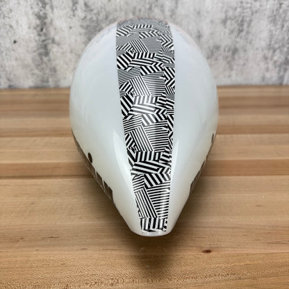 Low Mile! Ekoi Veloce Medium 55-59cm Ironman White TT/Triathlon Cycling Helmet