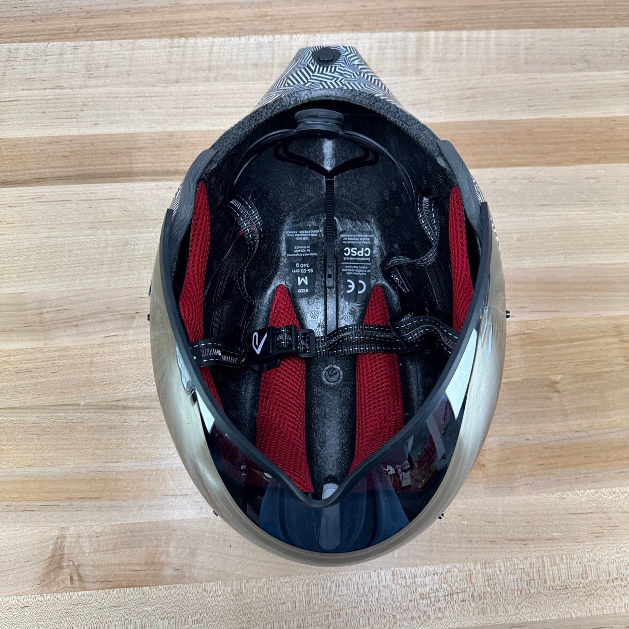 Low Mile! Ekoi Veloce Medium 55-59cm Ironman White TT/Triathlon Cycling Helmet