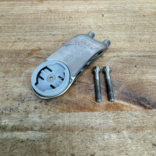 Silca Mensola Titanium Out-Front Bike Computer Mount w/ Bolts 33g