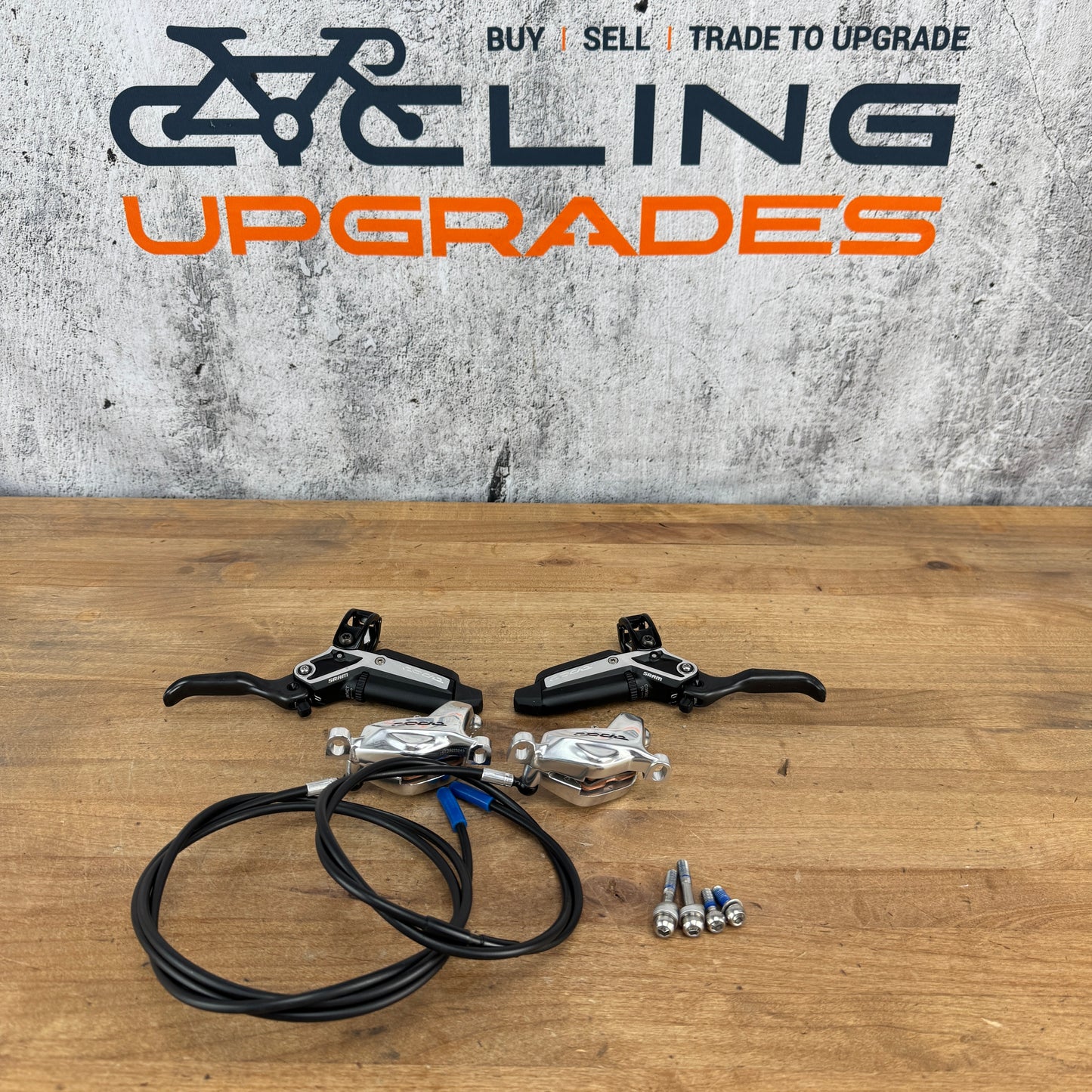 Low Mile! SRAM Code Ultimate Stealth Mountain Bike Disc Brakeset 660g