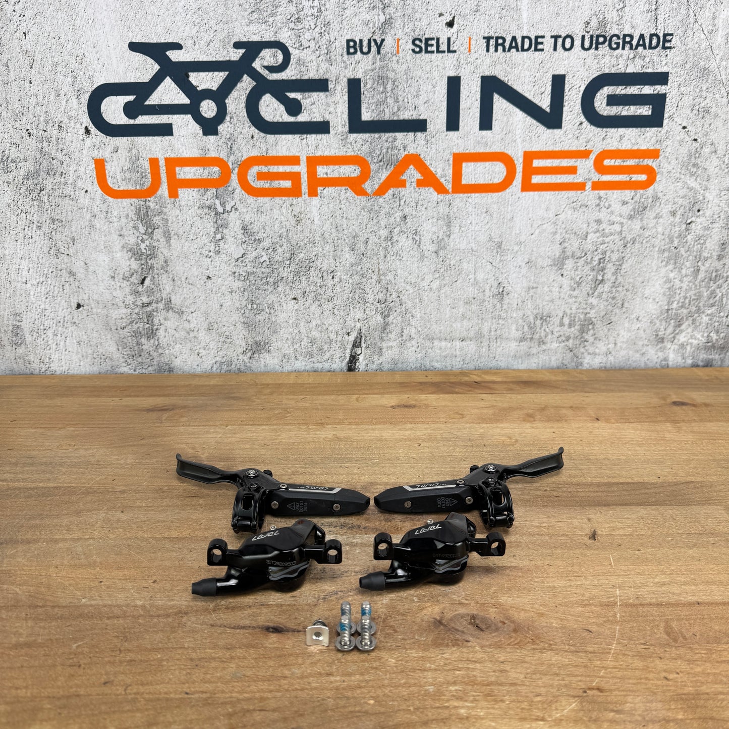 SRAM Level Ultimate Stealth 2-Piston Carbon Hydraulic Disc MTB Brakeset 481g