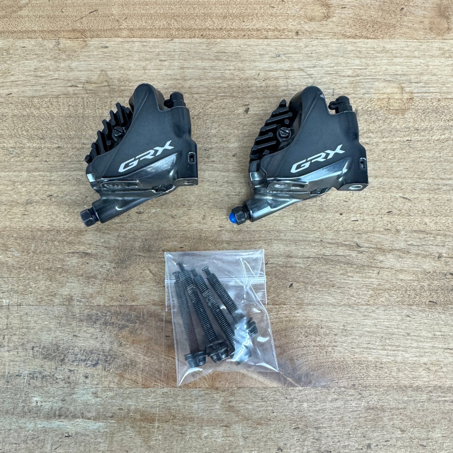 Pair Shimano GRX BR-RX810 Flat-Mount Hydraulic Disc Brake Calipers 288g