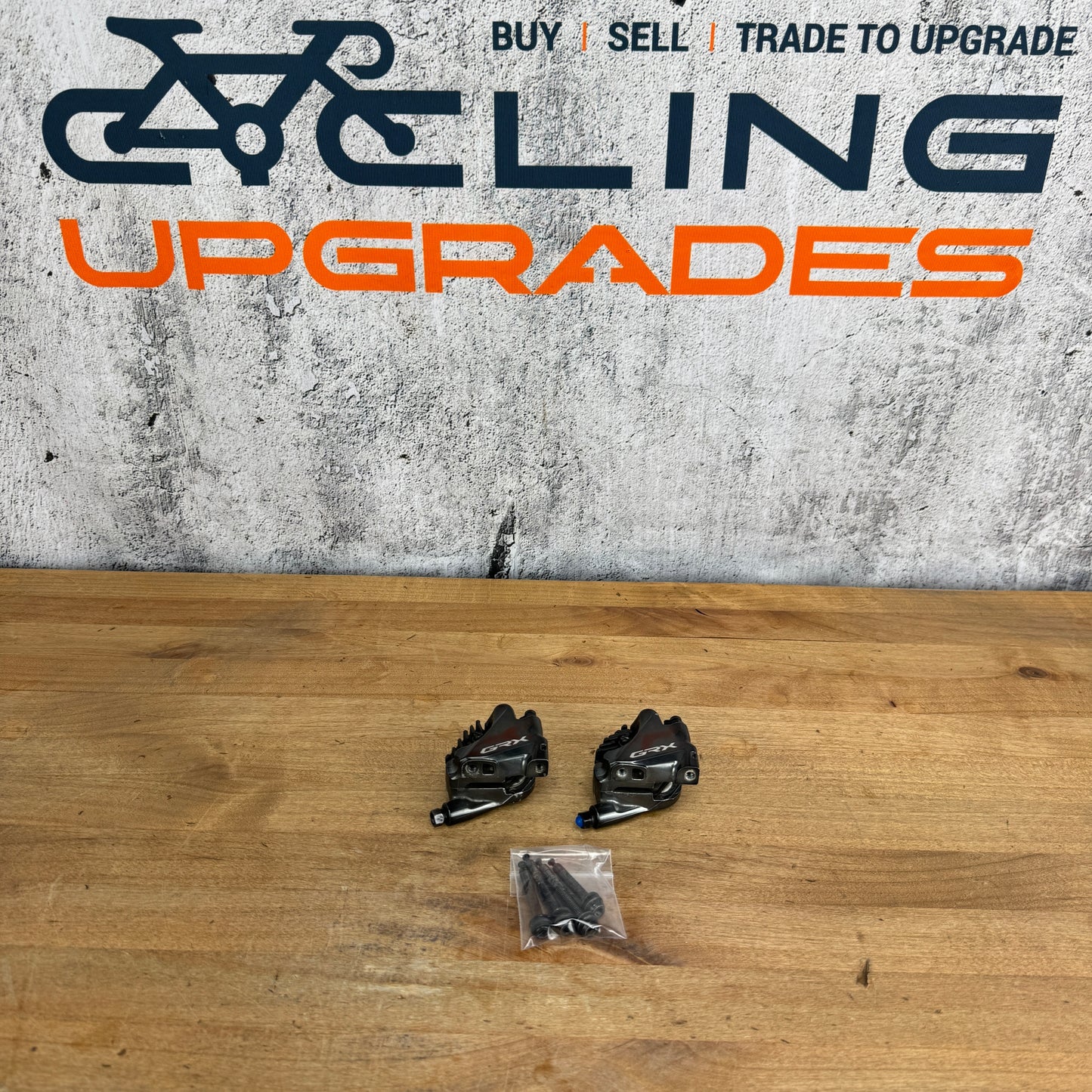 Pair Shimano GRX BR-RX810 Flat-Mount Hydraulic Disc Brake Calipers 288g