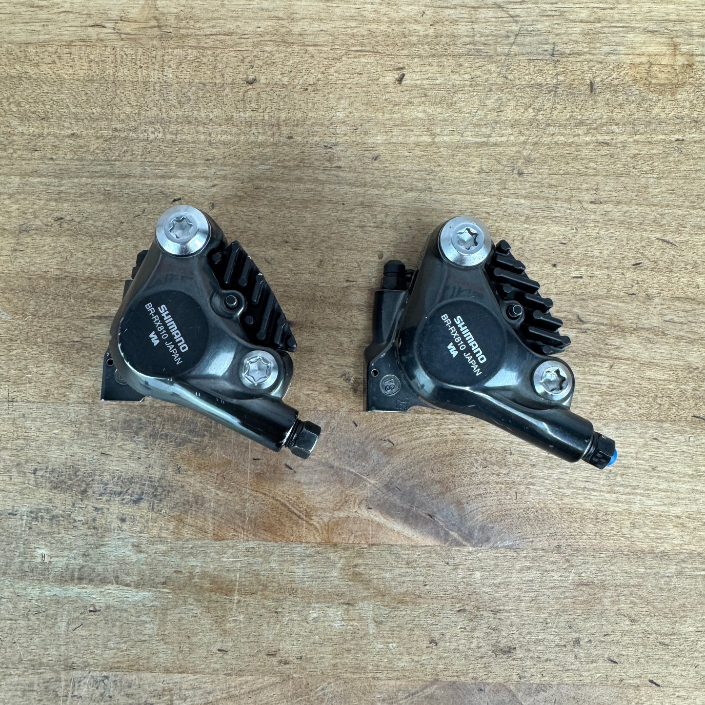 Pair Shimano GRX BR-RX810 Flat-Mount Hydraulic Disc Brake Calipers 288g
