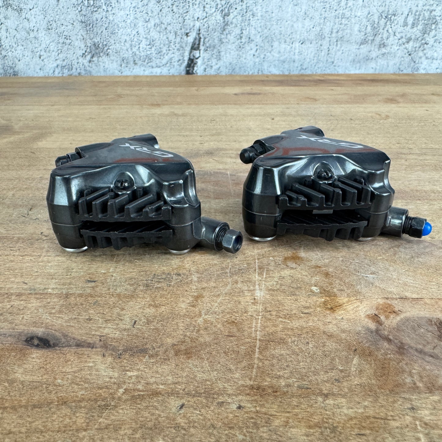 Pair Shimano GRX BR-RX810 Flat-Mount Hydraulic Disc Brake Calipers 288g