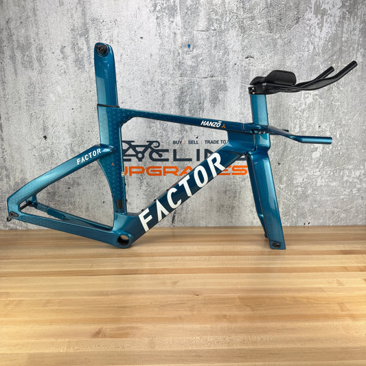 Low Mile! Factor Hanzo Medium Carbon TT/Triathlon Disc Frameset 700c 3458g