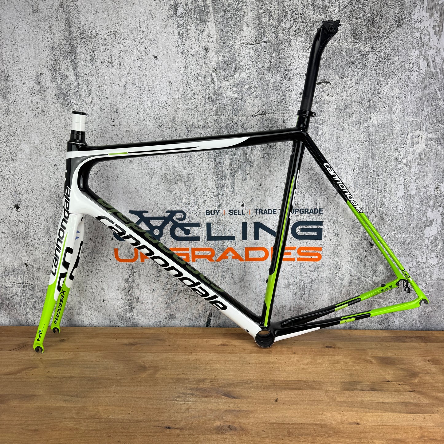 2015 Cannondale SuperSix EVO Hi-Mod 58cm Rim Brake Carbon Frameset 700c 1444g