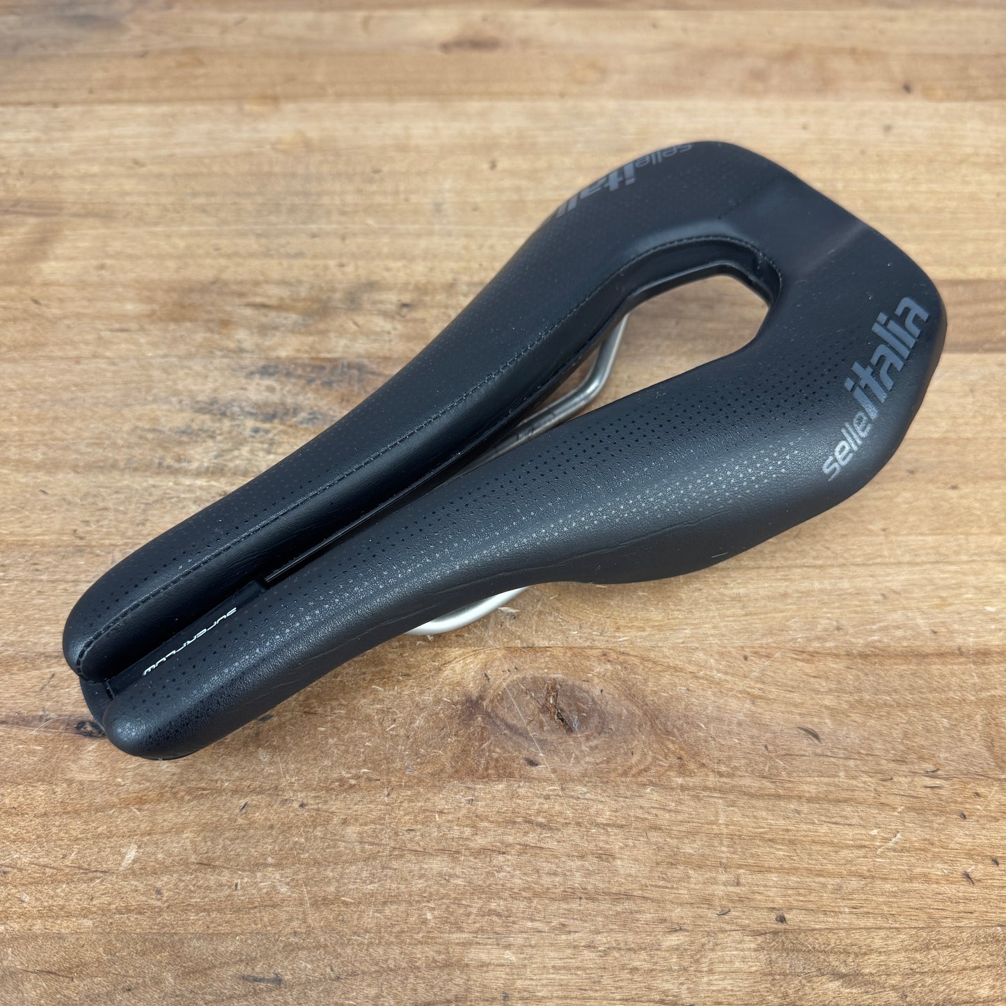 Low Mile! Selle Italia Watt 7x7mm Titanium Rails 132mm Bike Saddle 232g