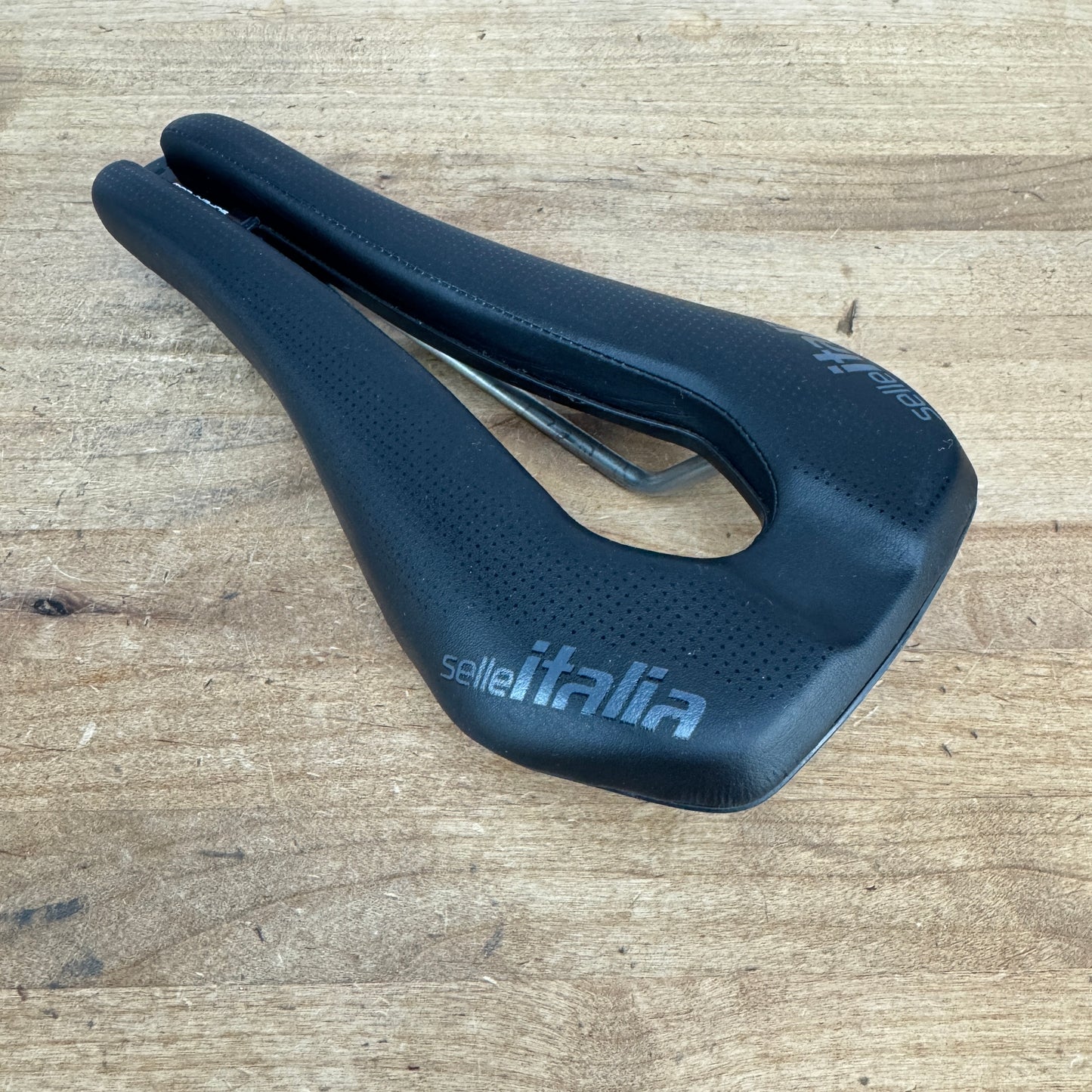 Low Mile! Selle Italia Watt 7x7mm Titanium Rails 132mm Bike Saddle 232g