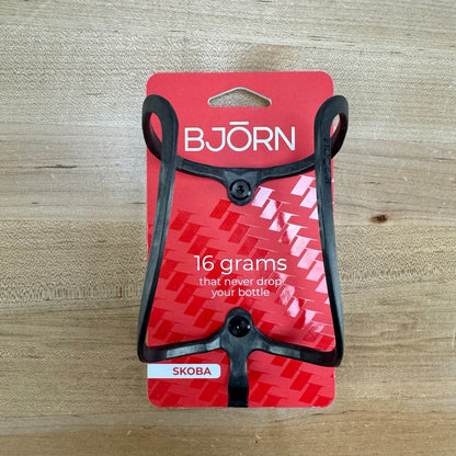 New! Bjorn Cycles Skoba Carbon Single Water Bike Bottle Cage 16g