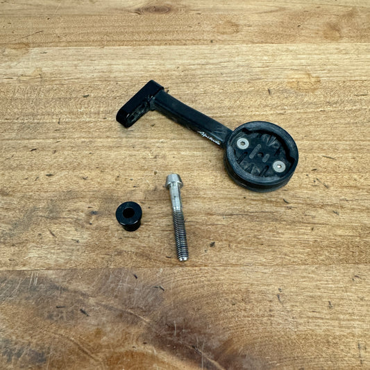 Alpitude Stelvio 9mm Out-Front Carbon Bike Computer Mount for Garmin and Wahoo