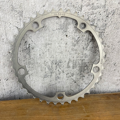 SRAM Powerglide 10-Speed 53/39T 5-Bolt 130BCD Road Bike Chainrings 132g