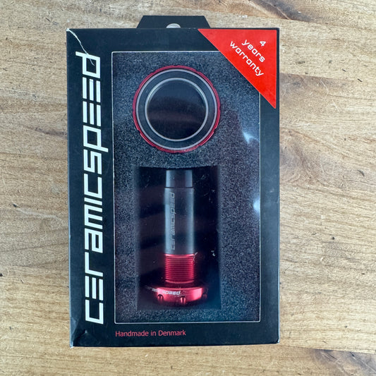 New! Ceramicspeed BSA English Threaded 30mm Red Bike Bottom Bracket MSRP $379