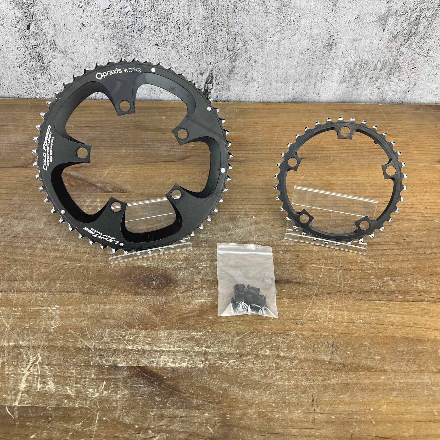 PraxisWorks Cold Forged 110BCD 5-Bolt 50/34t 10/11-Speed Road Bike Chainrings 134g