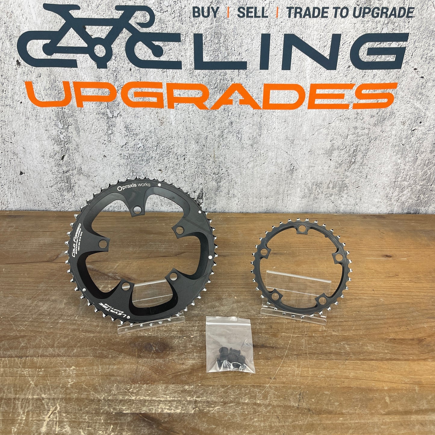 PraxisWorks Cold Forged 110BCD 5-Bolt 50/34t 10/11-Speed Road Bike Chainrings 134g