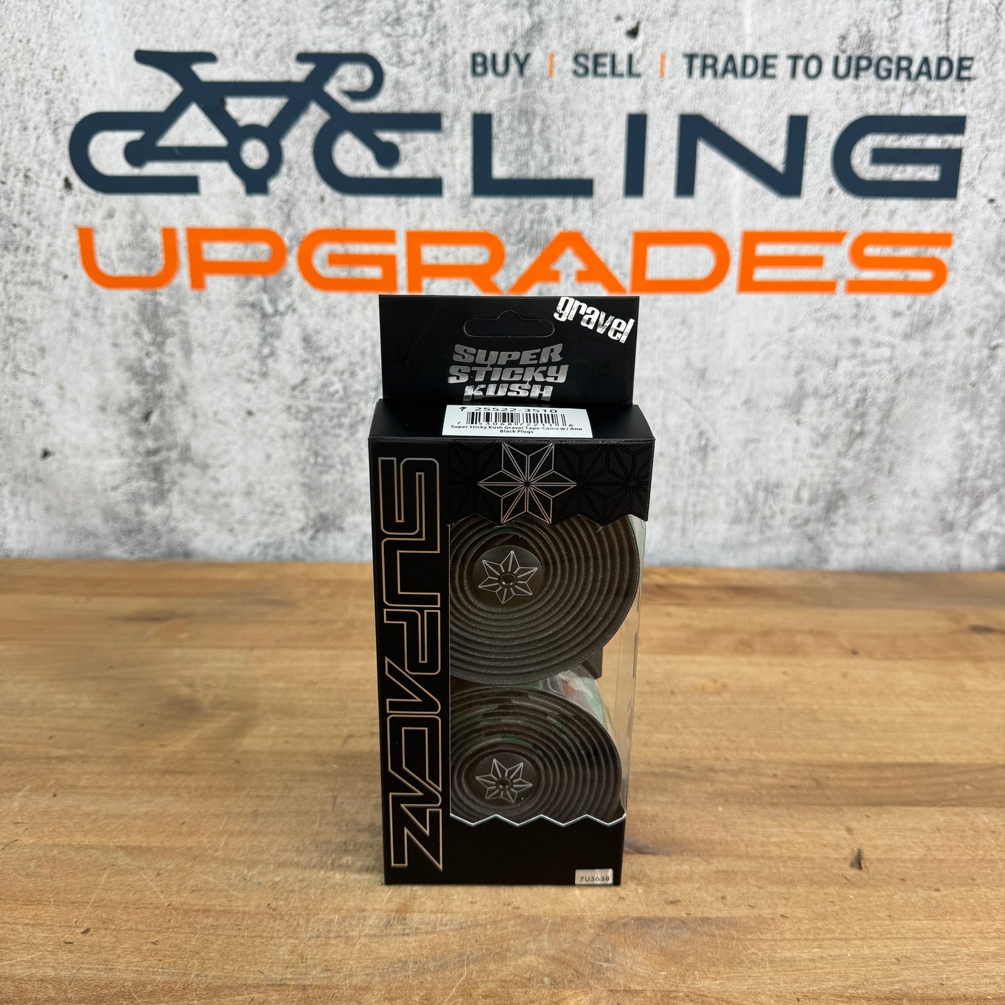 New! Supacaz Super Sticky Camo w/ Anodized Black Plugs MSRP $50