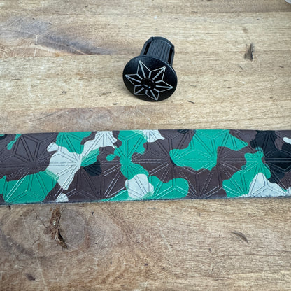 New! Supacaz Super Sticky Camo w/ Anodized Black Plugs MSRP $50