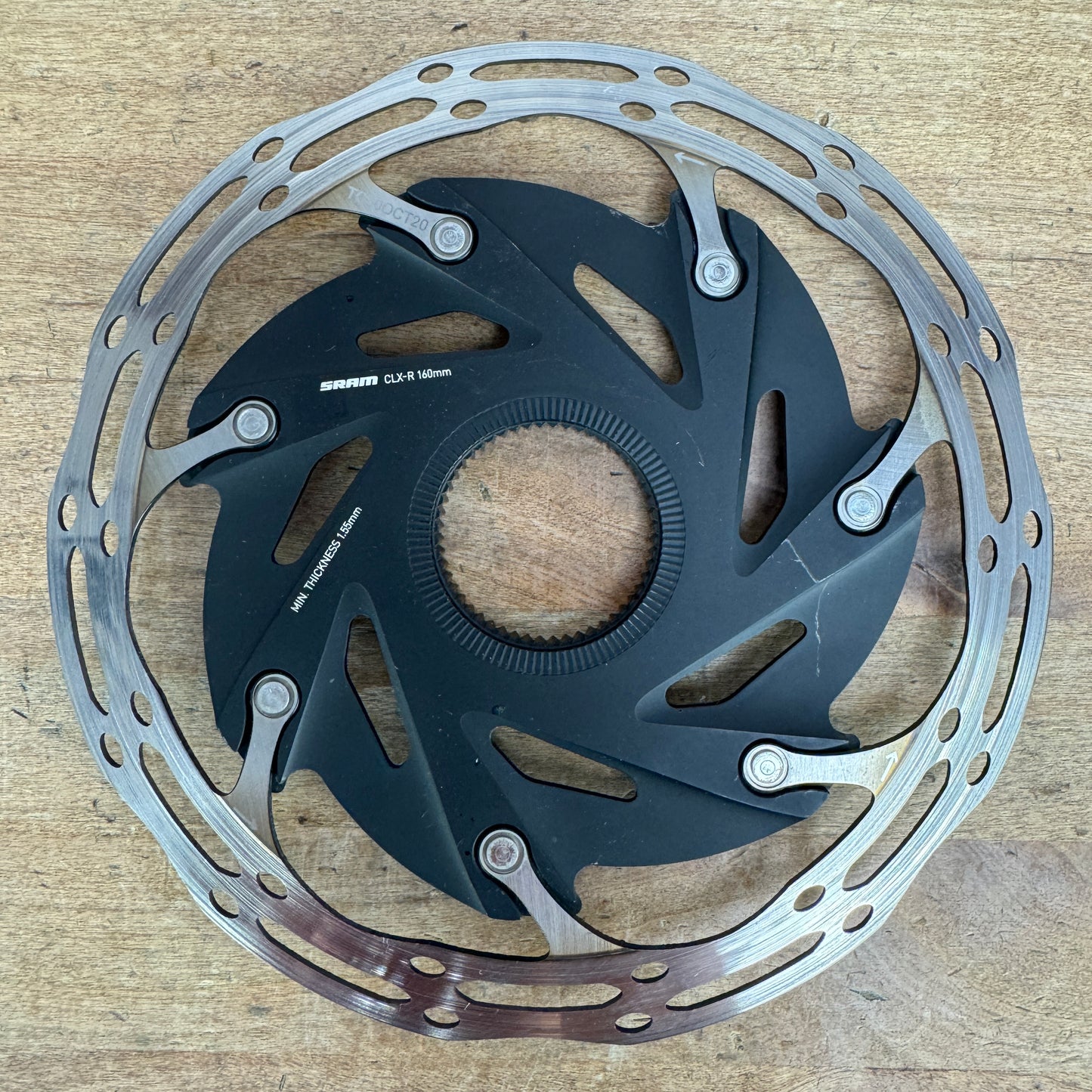 SRAM CLX-R Centerline Center Lock 160mm Single Brake Rotor w/ Lock Ring 136g