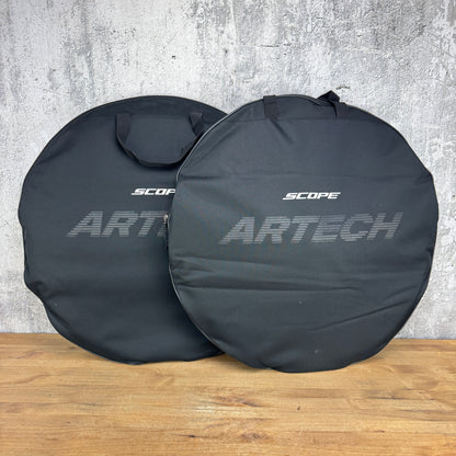 Ridden Once! Scope Artech 4.A Carbon Tubeless Disc Wheelset 700c 1199g