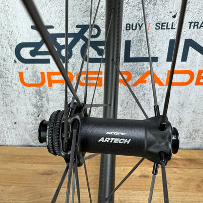Ridden Once! Scope Artech 4.A Carbon Tubeless Disc Wheelset 700c 1199g