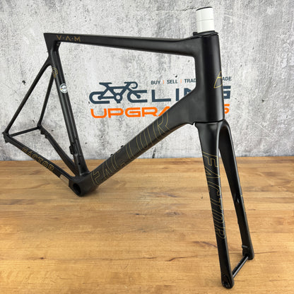 Low Mile! 2022 Factor O2 VAM 56cm Carbon Disc Brake Frameset 700c 1297g