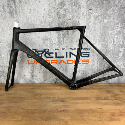 Low Mile! 2022 Factor O2 VAM 56cm Carbon Disc Brake Frameset 700c 1297g