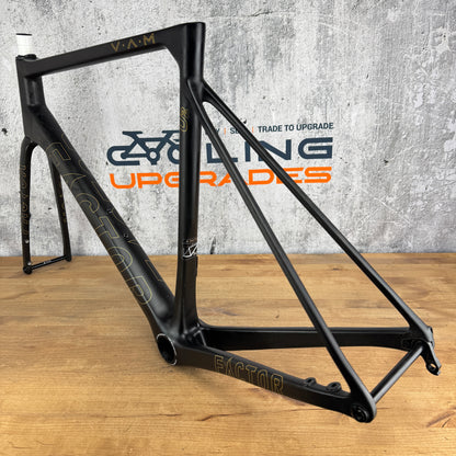 Low Mile! 2022 Factor O2 VAM 56cm Carbon Disc Brake Frameset 700c 1297g