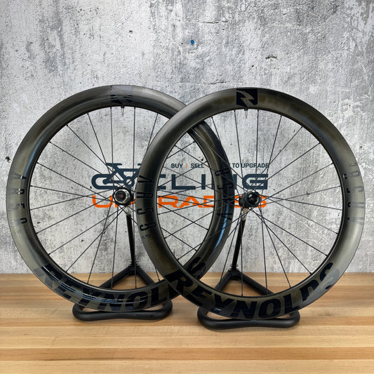 Light Use! Reynolds AR 58 Carbon Tubeless Disc Road Bike Wheelset 700c 1857g